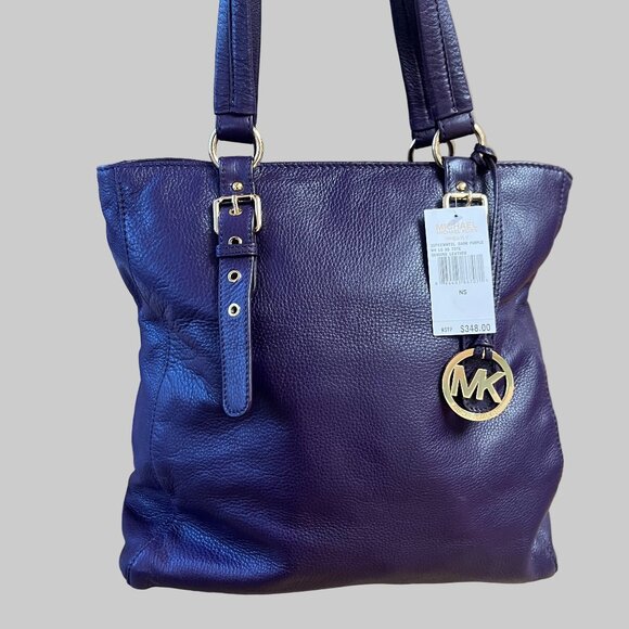 Michael Kors purple leather tote, NEW WITH TAGS! - Picture 1 of 6
